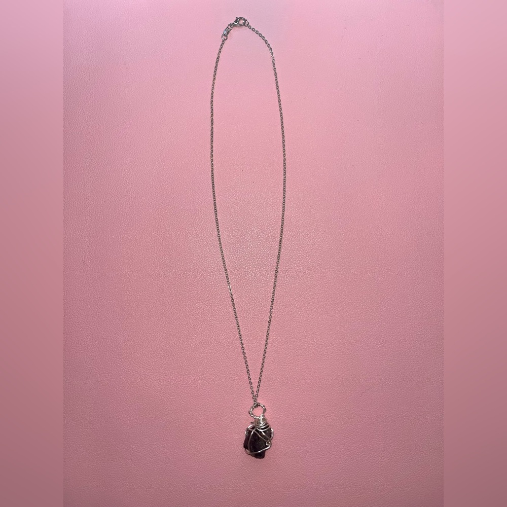 Obsidian Wrap Necklace💕